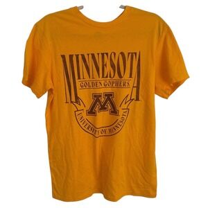 Rivalry Threads Minnesota‎ Golden Gophers Graphic T-Shirt Mens Small Gold NEW